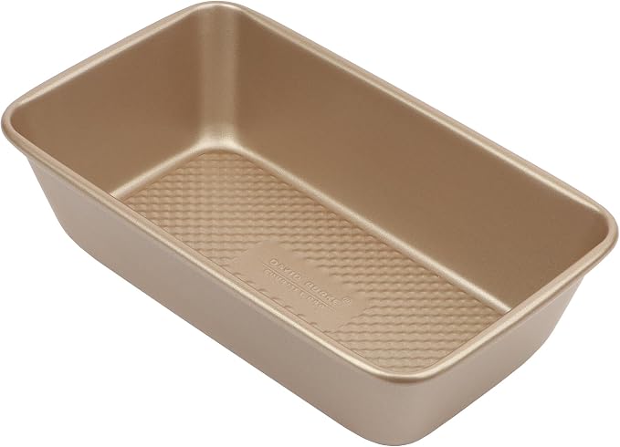 David Burke 9" Loaf Pan – Commercial Grade Heavy Gauge Steel, Dishwasher Safe, PFTE & PFOA Free, Oven Safe – Bronze