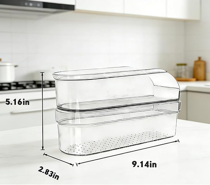 Clear Hand Mixer Storage Case - 2-Layer Acrylic Kitchen Organizer and Countertop Holder for Kitchen Aid & Other Hand Mixers, Utensils, Whisks, and Mixing Accessories - Dustproof, Space Saving