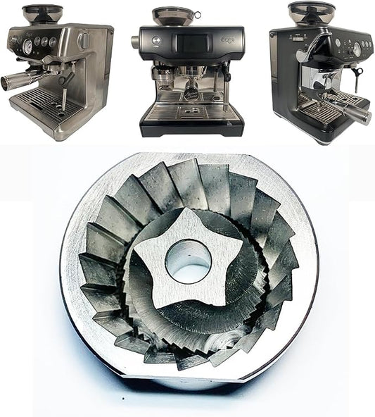 Upper & Lower Precision Fit Conical Burrs for Sage/Breville Barista Coffee Grinders – Compatible with Adjustable Burr Models Only