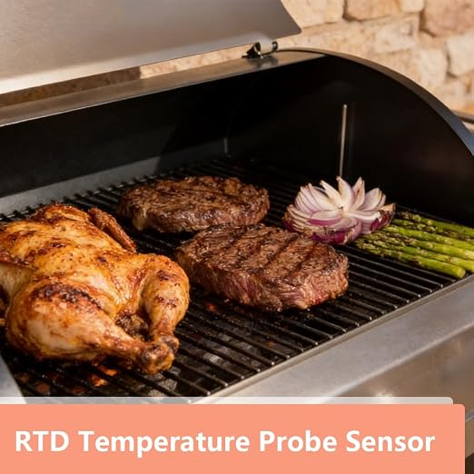 RTD RTD Temperature Probe Sensor Grill, Replacement Parts for Traeger Digital Thermostat, Temperature Probe Compatible with Traeger Wood Pellet Grill