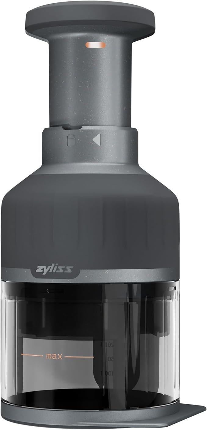 Zyliss Zick Zick Classic Food Chopper - Convenient for Easy, Healthy Meal Prep - Manual Vegetable Chopper with Stainless Steel Blades - Compact & Dishwasher Safe - Zick Zick 3.0 | Manual Vegetable Slicer and Dicer with Stainless Steel Blade for Onions,...