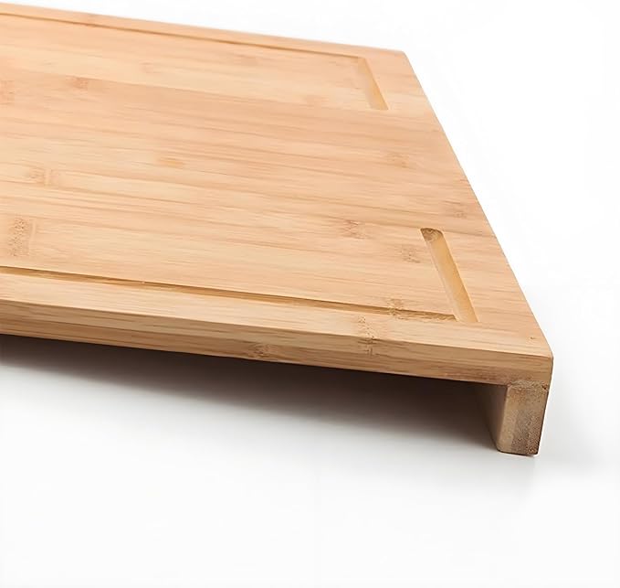 Premium Bamboo Cutting Board with Juice Groove - Extra Large 22x15 Inch Chopping Block for Kitchen - Natural Wood Cutting Surface for Meat, Vegetables and Food Preparation | Extra Large 22x15 Inch Chopping Block for Kitchen - Natural Wood Cutting Surfa...