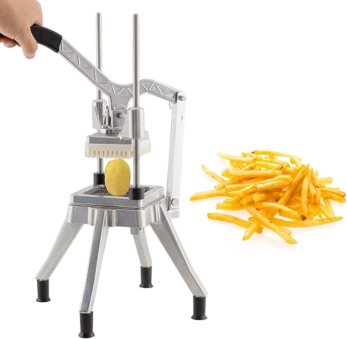 Commercial Vegetable Fruit Chopper W/6-Wedge Slicer&1/4″&3/8″&1/2" Blade Professional Food Dicer French Fry Cutter Onion Slicer Stainless Steel For Tomato Peppers Potato Mushroom | Professional prep tool for restaurants, catering & commercial kitchens....