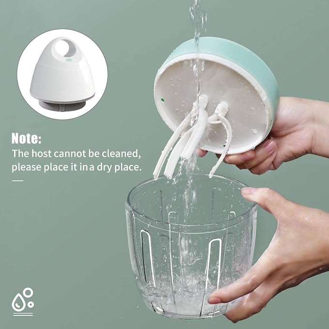 MIGECON Stand Mixer Electric Kitchen Mixer 900ml Egg Electric Whisk, White | Hands-Free Shampoo Frother, Rechargeable Egg Beater for Cake Baking, Milk Frother, One-Click Operation