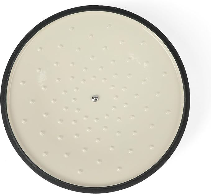 Martha Stewart Gatwick 3.5-Quart Enameled Cast Iron Dutch Oven Braiser – Linen with Gold Knob – Durable Heavy-Duty Braising Pot for Slow Cooking and Searing