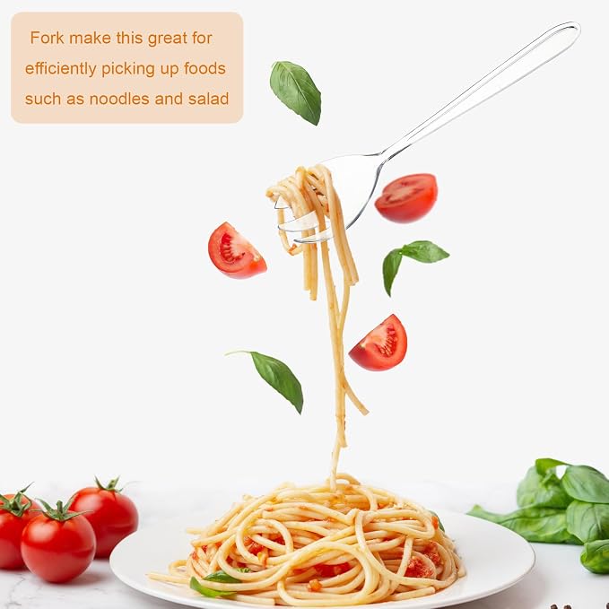 24 Pcs Disposable Plastic Serving Utensils Set Spoons Forks,Clear | Serving Spoons Forks Knives Tongs, Clear Design for Wedding Graduation Party Buffet Catering Events, Lightweight Sturdy