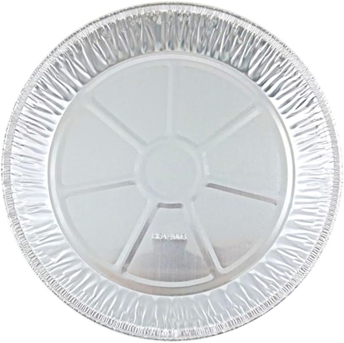 Handi-Foil 12" Aluminum Foil Pie Pan Extra-Deep Disposable Tin Plates (Pack of 12)