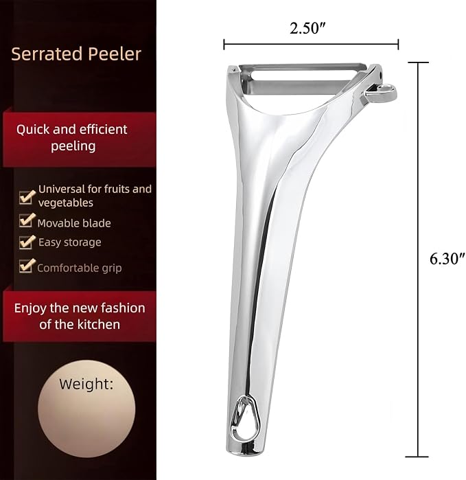 Vegetable Peeler Ergonomic Stainless Steel Handle for Potato Apple | Y-Shaped Swivel,Sharp Rustproof Blade,Built-in Potato Eye Remover,Fits Pumpkin Veggie, Peelers for Kitchen,Dishwasher Safe
