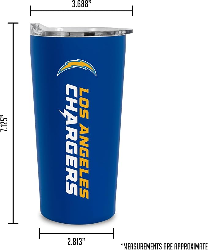 Rico Industries NFL Football Soft Touch, Easy Grip Tumbler