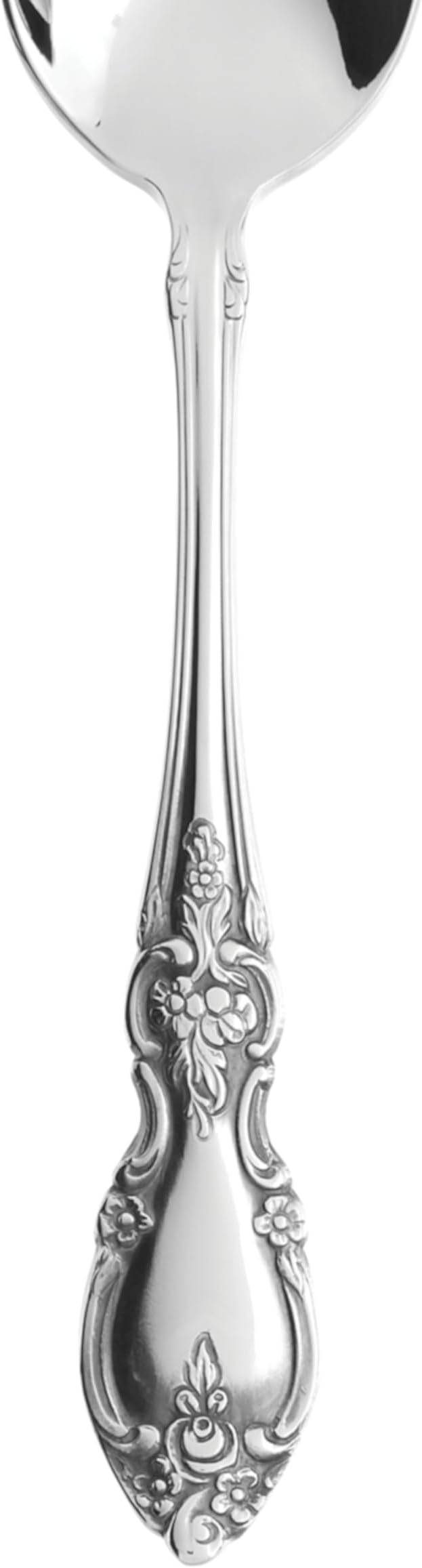 Oneida Louisiana Dinner Spoons Silverware Set for 4, Flatware | 18/8 stainless steel, mirror finish | 6.8 inch length | great for soup or everyday dining, cutlery set, utensil set