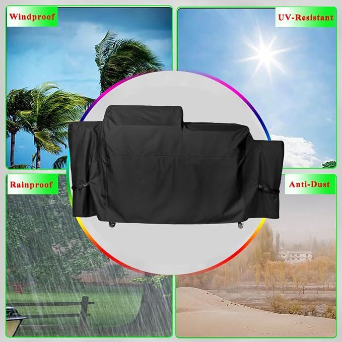 Grill Cover for Blackstone 22" XL 2022 Griddle and Pellet Grill Combo, 600D Heavy Duty Waterproof 5575 Griddle Cover for Black Stone Culinary Griddle Grill Combo Black