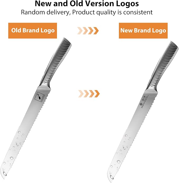 imarku Bread Knife 10 Inch: Japanese High Carbon Stainless Steel | Professional Grade Serrated Bread Knife, Razor Sharp Edge Cake Knife for Homemade Bread Bagels Cake, Stainless Steel Handle