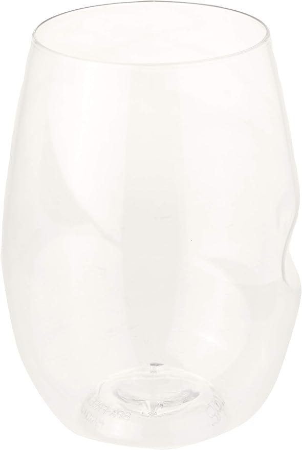 GOVINO Unbreakable Plastic Wine Glasses - Stemless Shatterproof Tritan Glassware, Fancy Cups That Look Like Glass, 16oz, Set of 4