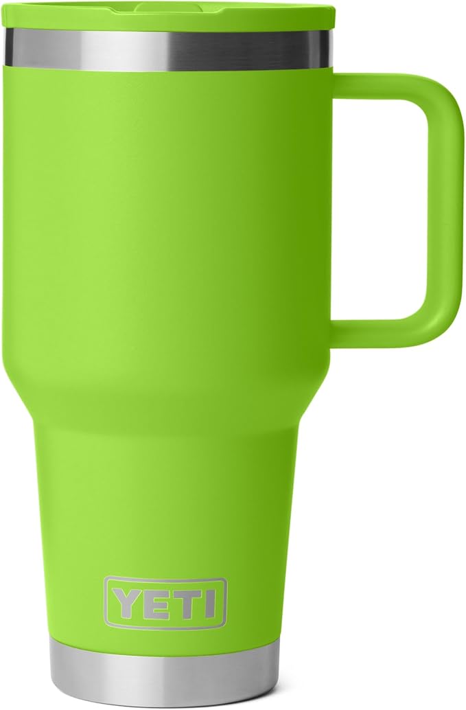 YETI Rambler 30 oz Travel Mug with Flip Straw Lid – Stainless Steel, Vacuum Insulated, Leakproof, Cup Holder Friendly, Venom