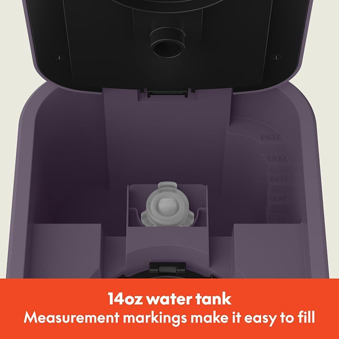 bella K Cup Coffee Maker w/ Water Tank, Plum