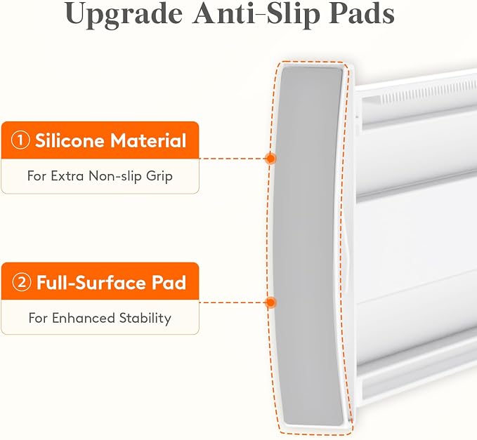 Lifewit 3.2" High Drawer Dividers for Clothes, Adjustable Drawer Organizers | 10.5"-16.5" Expandable Plastic Separator for Dresser, Kitchen, Cabinet, Closet, Nursery, Socks & Underwear Storage, 4 Pack