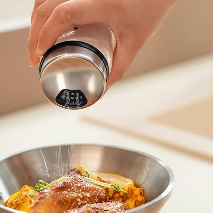 15 oz Large Salt Pepper Shakers with 3 Adjustable Outlet Holes | Clear Glass Shaker Bottles Spice Seasoning Cans for Kitchen Decor, Home Restaurant BBQ Camping Farmhouse Kitchen Accessories