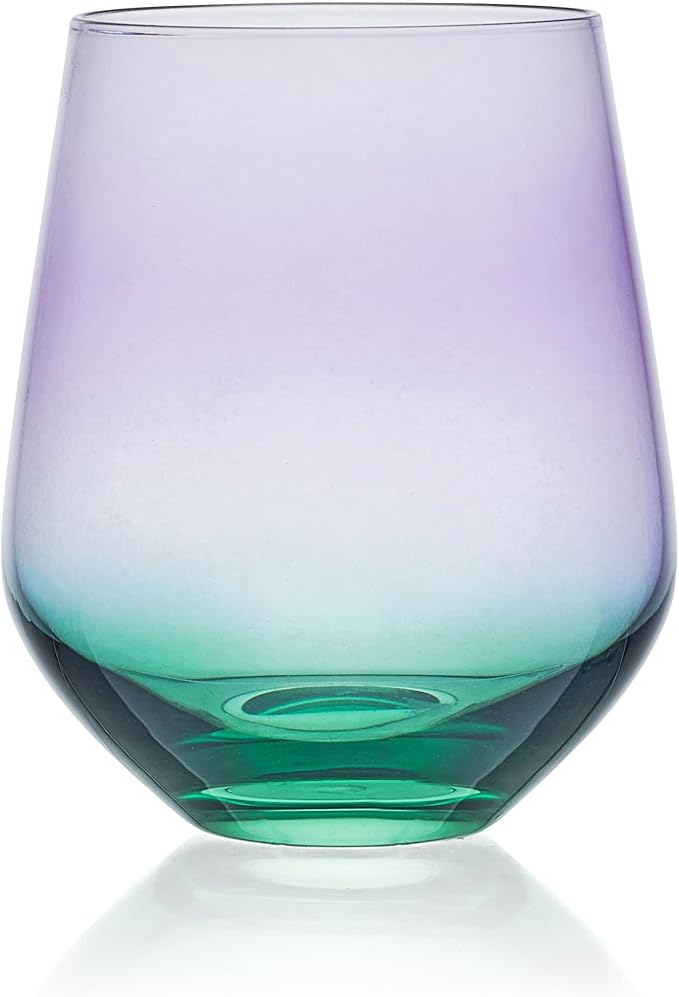 Mikasa Chroma Set of 4 Stemless Wine Glasses, 13 Ounce