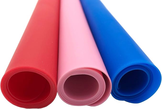LONGFITE Silicone Baking Mat for Dough Rolling Pastry Fondant Mat Large Nonstick and Nonskid Heat Resistent, Countertop Protector, Dining Table Mat and Placemat (Large, Pink)