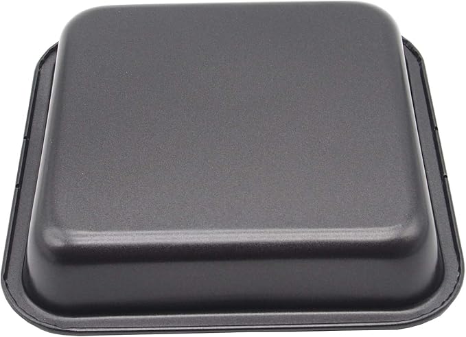 2pcs Mini Baking Pans 8 X 8 Inch (Inner 7.5 X 7.5) Square Cake Pan Bread Pan Nonstick Heavy Carbon Steel Bakeware