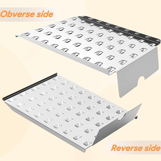 Drip Tray Heat Baffle Replacement Parts for Camp Chef 24 Series Pellet Grills, Woodwind SG 24, PG24SG-4, SmokePro SG/XT/STX 24, Drip Pan for Traeger Pro 575 20 22 Series for Camp Chef PG24 Griddle
