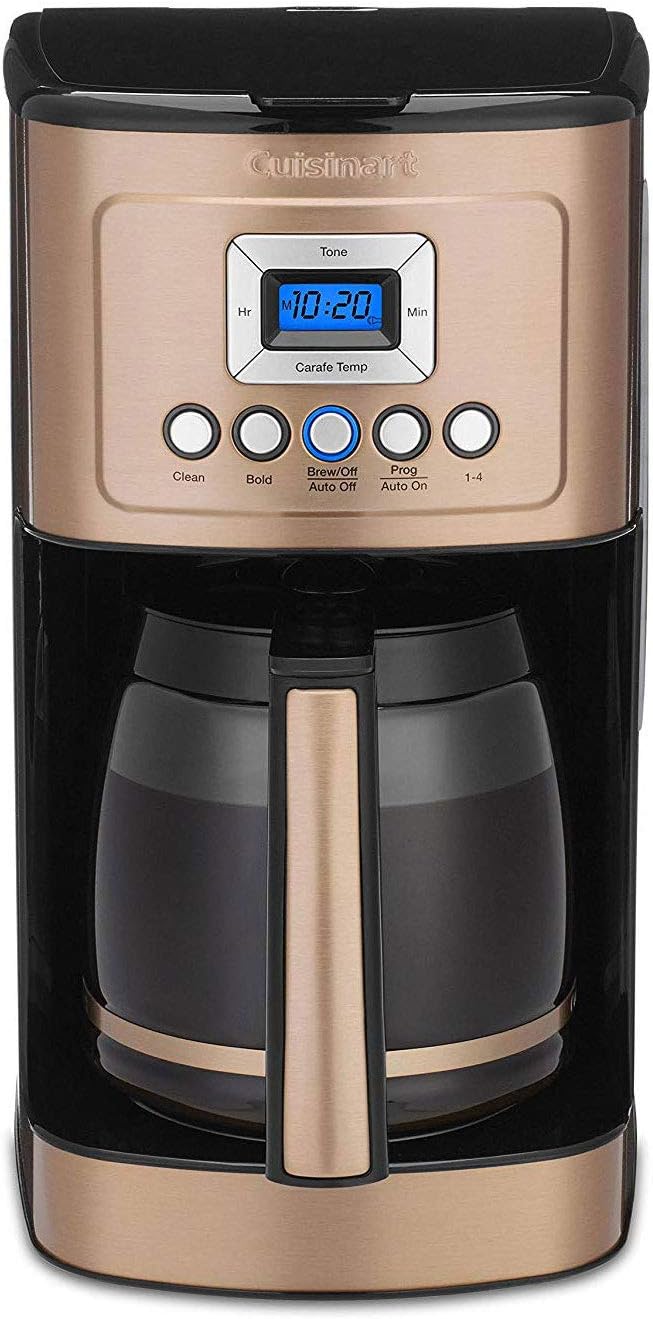 Cuisinart DCC-3200CP PerfecTemp Programmable Coffeemaker with Glass Carafe, 14 Cup Glass Carafe