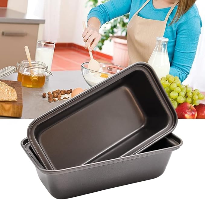 Zddaoole 6 PCS Mini Nonstick Carbon Steel Baking Bread Pan,Mini Loaf Pans,Small Banana Bread Tins,6.2" x 3.2"