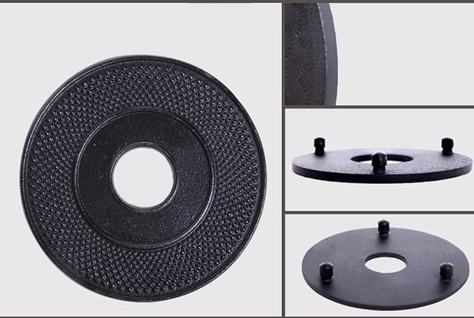 suyika Cast Iron Mat with Rubber Pegs/Feet for Japanese Tea Kettle Cast Iron Teapot Black Trivet 5.3in | For Japanese Tea Kettle, Cast Iron Teapot Trivet