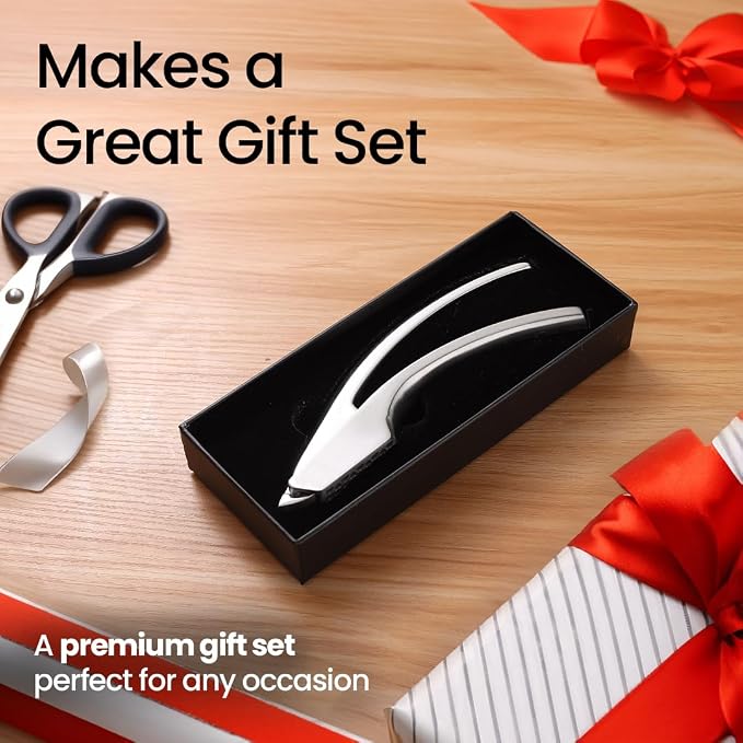 Gourmet Easy Lifetime Replace Garlic Press, No Need to Peel, Coarse Mince | Detachable Design for Easy Cleaning, Ergonomic Handle for Effortless Press, Stainless Steel Rust-Resistant, Dishwasher Safe
