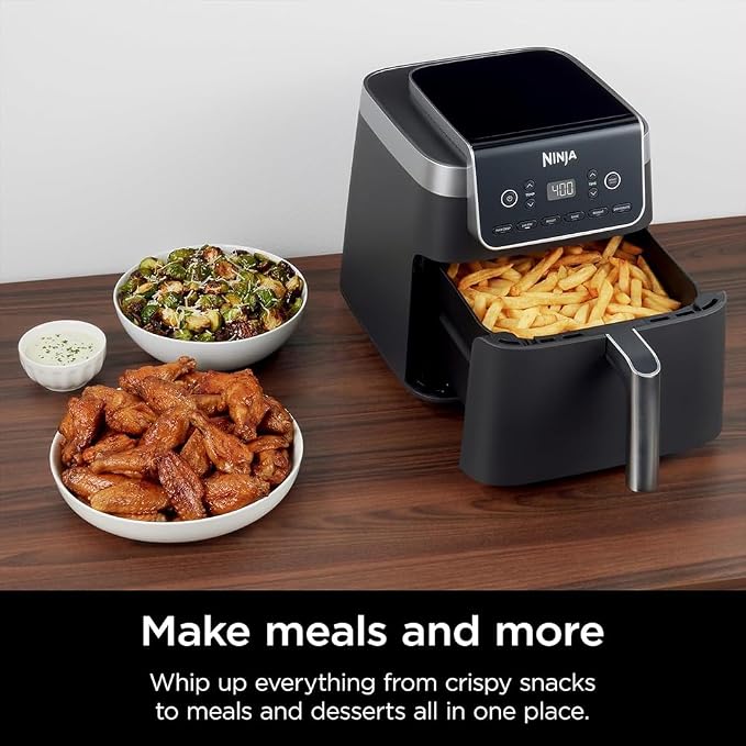Ninja AF181 Air Fryer Pro XL 6in1 6.5Q Max Crisp Technology Nonstick Basket (Renewed) Bundle with 2 YR CPS Enhanced Protection Pack