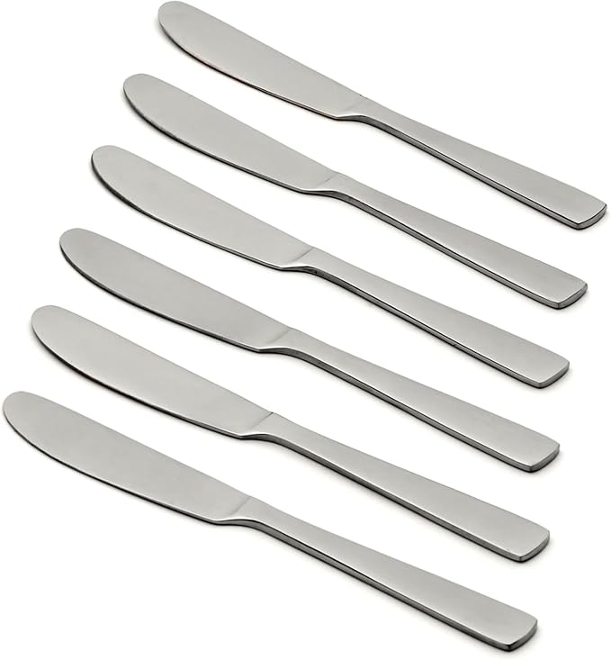 Oneida Nocha Everyday Flatware Cocktail Spreaders, Set of 6, 18/0 Stainless Steel, Silverware Set (Pack of 12)