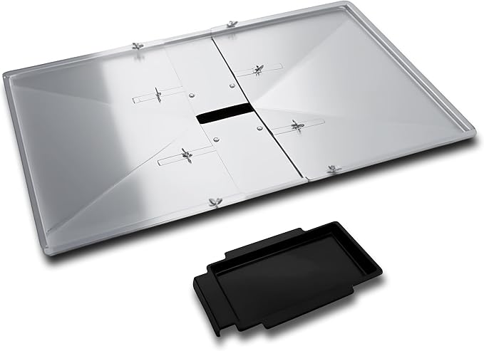 Adjsutable Grease Tray for Gas Grill (27-30 inches), Fits 4/5 Burner Grills from Nexgrill, Dyna Glo, Backyard Grill, BHG, Uniflame & Others, Universal Drip Tray with Catch Pan