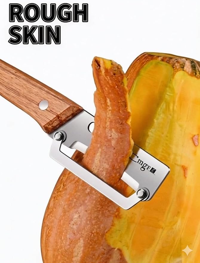 Vegetable Peeler,5-Year Warranty,Zero Flex Potato Veggie Peeler for Kitchen | Sharp Stainless Steel Blade Multifunctional Elite Fruit Peelers for Apple Carrot Cucumber Pumpkin Papaya Cheese Cabbage