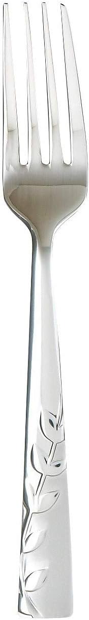 Cambridge Silversmiths 268320R Blossom Sand 20-Piece Flatware Silverware Set, Service for 4, Stainless Steel, Includes Forks/Knives/Spoons, Brushed Finish