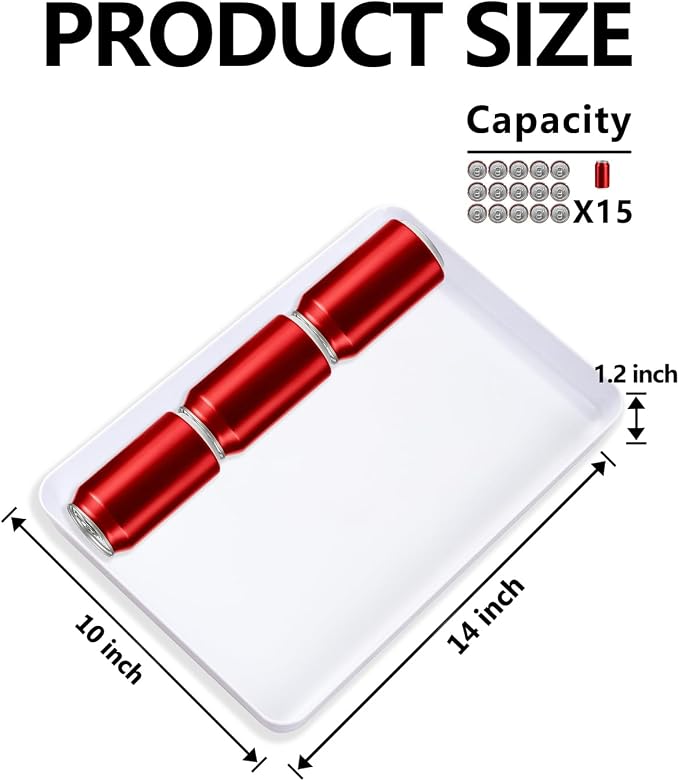 YOUBET 4PCS White Plastic Serving Trays for BBQ, Picnic, Party, Wedding | Plastic Trays for Serving Food - Super Strong Disposable Platters, Heavy Duty Plastic Trays