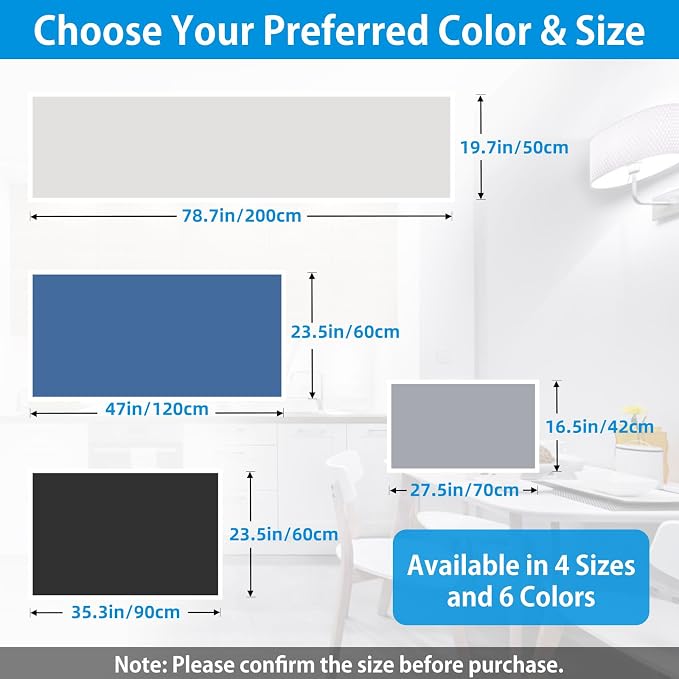 Silicone Mat for Kitchen Counter, 27.5" x 16.5" x 0.08", Translucent | Heat Resistant, Nonslip, Multipurpose Countertop Protector, Shipped Rolled Up