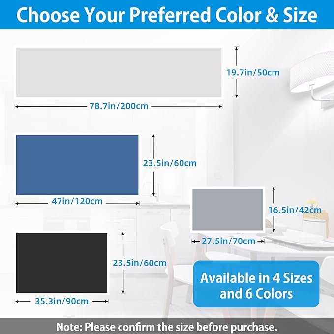 Silicone Mat for Kitchen Counter, 27.5" x 16.5" x 0.08", Dark Gray | Heat Resistant, Nonslip, Multipurpose Countertop Protector, Shipped Rolled Up