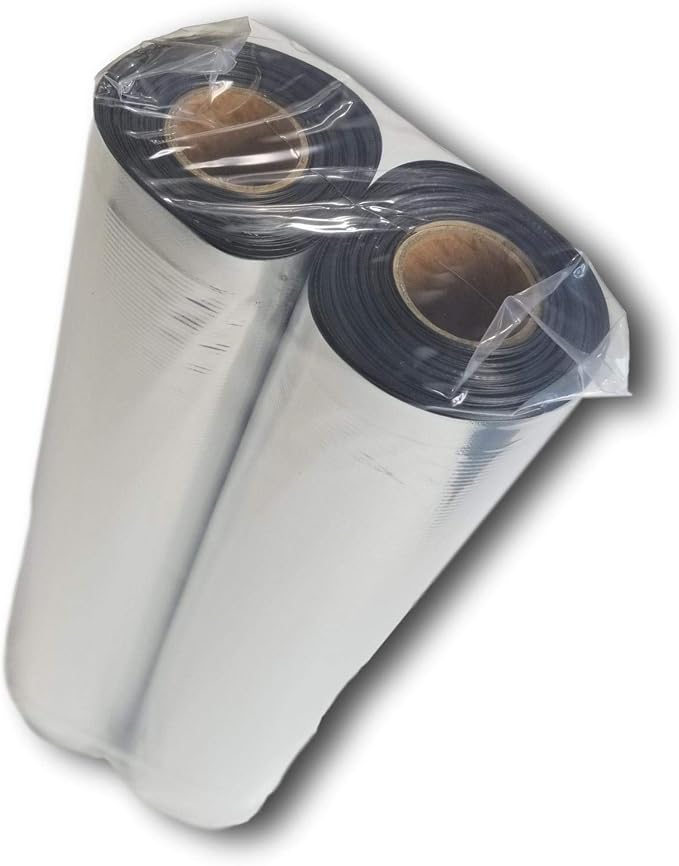 Mylar Vacuum Seal 8"x16' or 11"x16' Rolls | SteelPak Textured/Embossed Aluminum Foil Vacuum/Heat Seal Rolls to Create Custom-Sized Vacuum Sealer Bags (2, 8"x16')