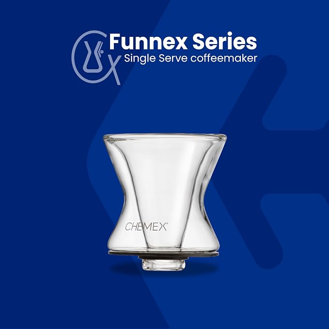 Chemex Funnex | Reusable Coffee Funnel, Less Paper Waste, Iconic Chemex Style, Manual Drip