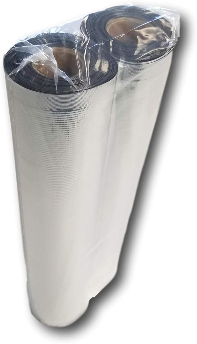Mylar Vacuum Seal 8"x16' or 11"x16' Rolls | SteelPak Textured/Embossed Aluminum Foil Vacuum/Heat Seal Rolls to Create Custom-Sized Vacuum Sealer Bags (2, 11"x16')