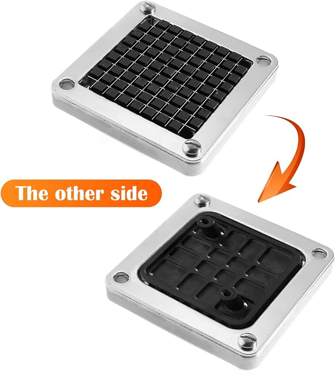 3/8" Replacement Blades, 2 Pack, 420 Stainless Steel | Commercial choppers & dicers, sharp uniform cuts, time-saving prep, corrosion resistant, for fries onions tomatoes cucumbers