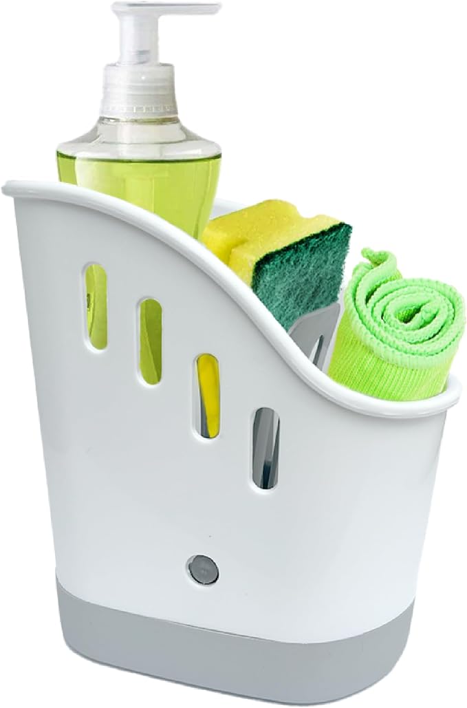 Trenton Gifts Kitchen Sink Organizer - Sink Caddy for Kitchen Organization: Sponge and Brush Holder