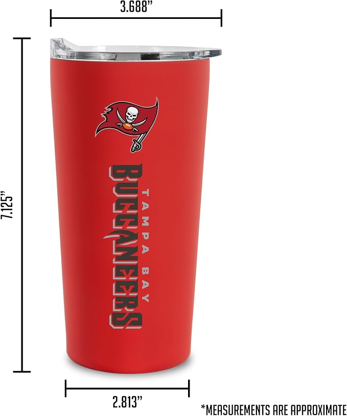 Rico Industries NFL Football Soft Touch, Easy Grip Tumbler