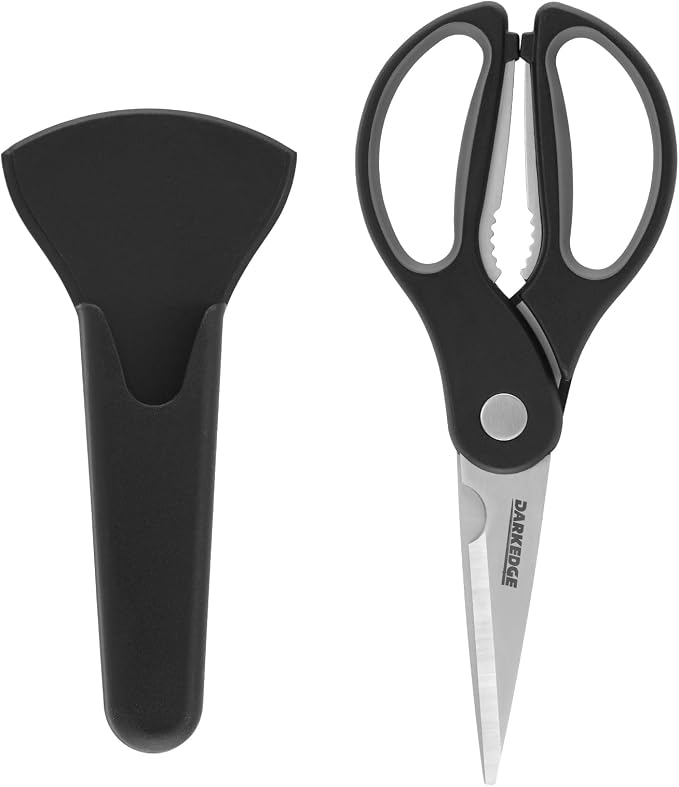 Kitchen Shears with Magnetic Holder Heavy Duty Magnetic Scissors for Fridge | Kitchen Scissors Magnet Sheath Set, Magnetic Holder, Magnet Protector, Strong Magnetic Protective Cover for Kitchen Shears