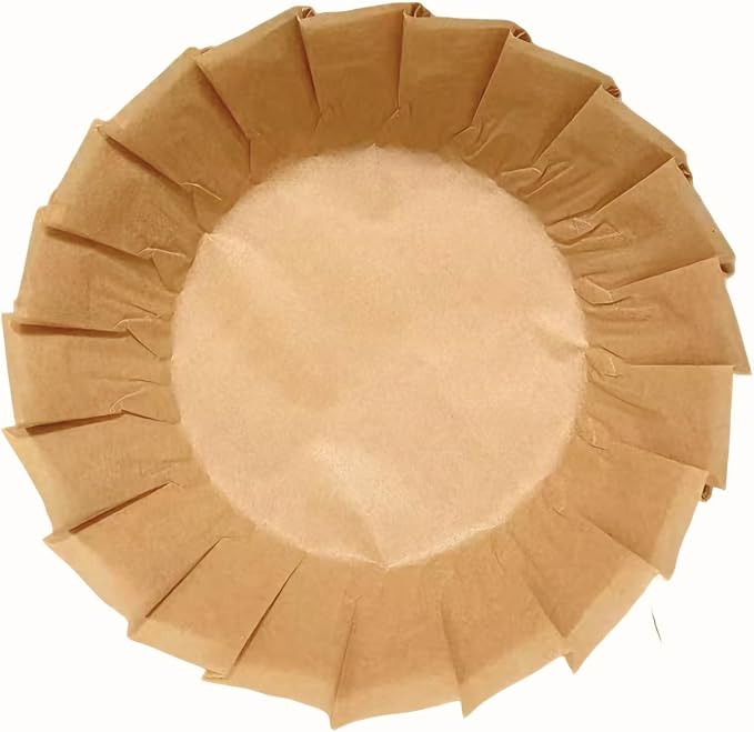 50 Pcs 4 Inch Disposable Parchment Paper Liners - Unbleached Non-Stick Greaseproof Baking Cups, Air Fryer Muffin Wrappers for Basque Cheesecake, Cupcake, Oven, Mini Cakes & Brownies by VERDYTEMTO