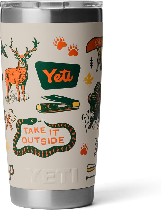 YETI Rambler 20 oz Stainless Steel Vacuum Insulated Tumbler w/MagSlider Lid