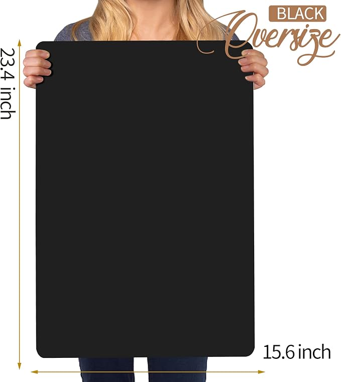 LEOBRO Silicone Mat, 23.4” x 15.6” Black Silicone Mats for Crafts, Resin Molds, Play Dough Mat, for Resin, Clay, Paint, Arts and Crafts, 1 MM Thick