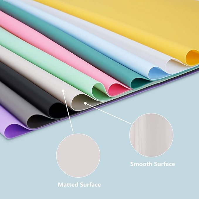 Silicone Mats for Kitchen Counter, Large Silicone Countertop Protector 25" by 17", Nonskid Heat Resistant Desk Saver Pad, Multipurpose Mat, Placemat, Black