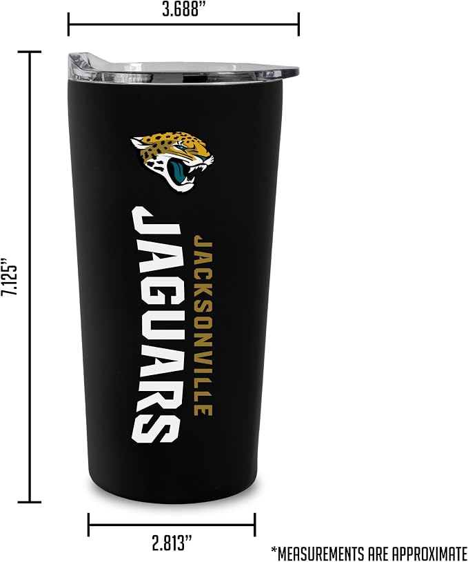 Rico Industries NFL Football Soft Touch, Easy Grip Tumbler