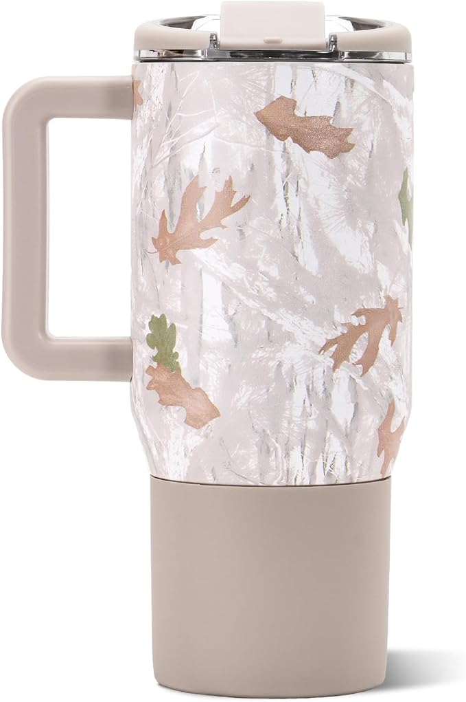 HydroJug Coffee Traveler 20oz Ceramic-Lined Mug with Handle, Camo